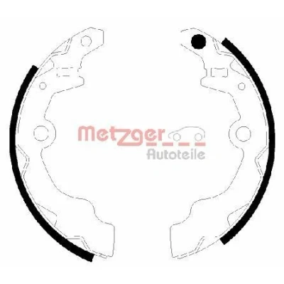 Billede af METZGER MG 943 Bremsebakker bagaksel 180 31 SUZUKI: Alto VI