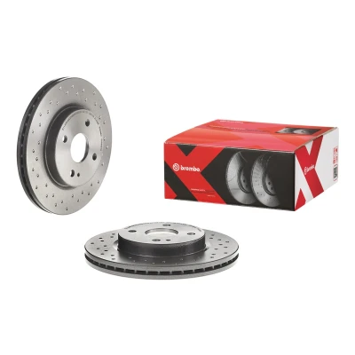 Billede af BREMBO 09.A968.1X Bremseskiver 258 23 4 perforeret/indv. ventileret coatet MAZDA: 2 Hatchback