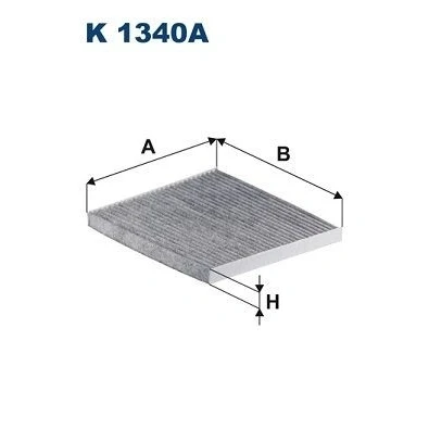 Billede af FILTRON K 1340A Kabinefilter Aktivkulfilter 253 224 20 KIA: Optima / K5, HYUNDAI: Grand Santa Fé