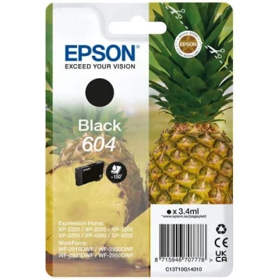 Billede af Epson 604 sort blækpatron 3.4 ml C13T10G14010 original