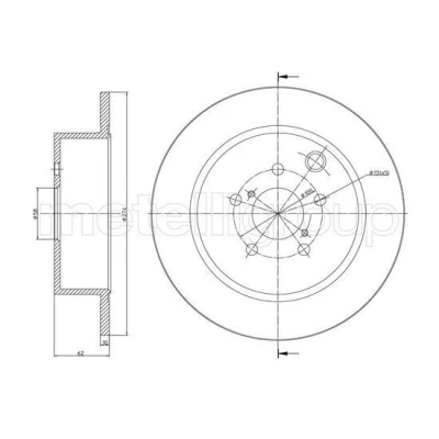 Billede af Bremseskive METELLI 23 1487C
