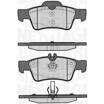 Billede af MAGNETI MARELLI 363916060316 Bremseklodser Forberedt til slidindikator MERCEDES BENZ: E klasse T modell, Sedan, CLS Coupe