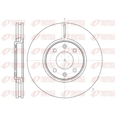 Billede af REMSA 6587.10 Bremseskiver foraksel 288, 288 28 4 ventileret CITROËN: C5 II Hatchback, Stationcar, I Hatchback