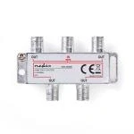 Billede af CATV Splitter 5 1000 MHz Tab af indsættelse: 8.0 dB Antal output: 4 75 Ohm Zinc Alloy