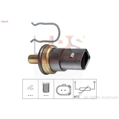 Billede af EPS 1.830.278 Kølevæsketemperatur Sensor Made in Italy OE Equivalent grå VOLKSWAGEN: Golf 4, Polo IV Hatchback, Touran I, AUDI: A2, A4 B7 Avant