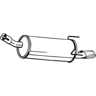 Billede af BOSAL 185 133 Lydpotte OPEL: Astra H Hatchback, GTC