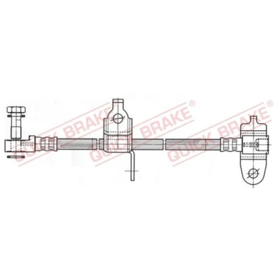 Billede af QUICK BRAKE 59.977X Bremseslange 436 M12x1 FORD: Transit Mk5 Bus