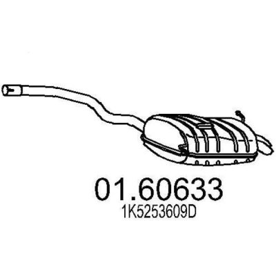 Billede af MTS 01.60633 Lydpotte 1030 SKODA: Octavia 2 Combi, II Hatchback