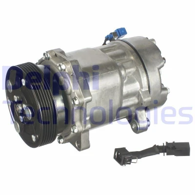 Billede af DELPHI TSP0159060 Kompressor SANDEN SD7V16 PAG 46 med kompressorolie VOLKSWAGEN: Sharan I, Caddy 3, Golf 4 Variant, AUDI: A3 Hatchback