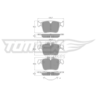 Billede af Bremseklodser TOMEX Brakes TX 60 40