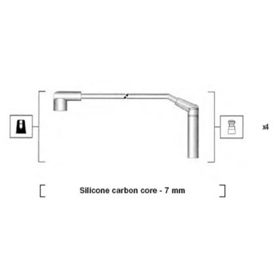 Billede af MAGNETI MARELLI 941285120871 Tændkabelsæt MITSUBISHI: Lancer 4 Limousine, COLT