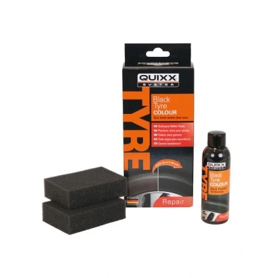 Billede af Quixx 10192 Gummiplejemiddel sort Flaske 75ml UV bestandig