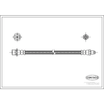 Billede af CORTECO 19033100 Bremseslange bagaksel 203