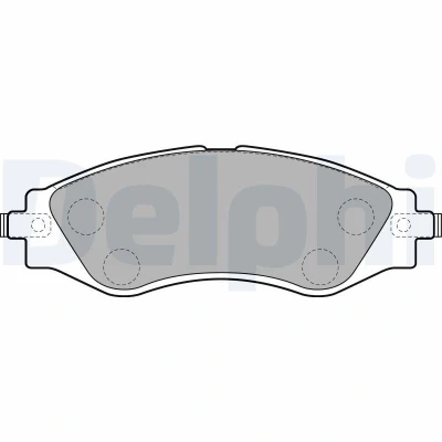 Billede af DELPHI LP1816 Bremseklodser med akustisk advarsel for slid anti knirke plade uden tilbehør CHEVROLET: Epica Sedan, Evanda DAEWOO: Tacuma