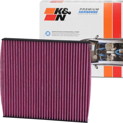 Billede af K&amp;N Filters DVF5001 Kabinefilter Aktivkulfilter 253 30 kvadratisk VOLKSWAGEN: Golf 7, Passat B8 Variant, 7 SKODA: Octavia 3 Combi