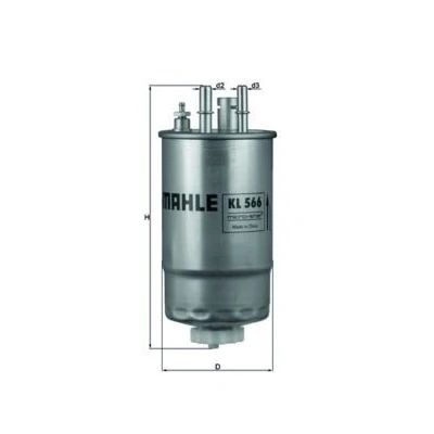 Billede af MAHLE ORIGINAL KL 566 Brændstoffilter Ledningsfilter 9 7,9 FIAT: Punto III Hatchback, Evo Grande FORD: KA Hatchback