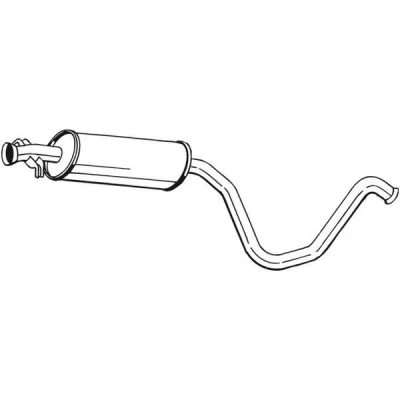 Billede af BOSAL 281 831 Midterste Lyddæmper SAAB: 9 3 Hatchback