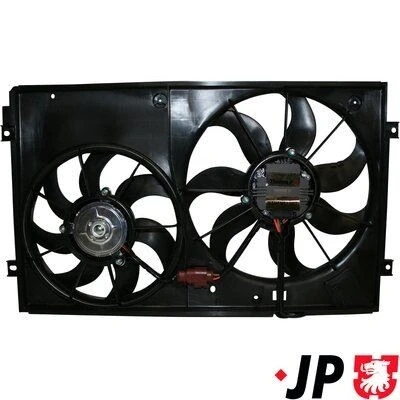 Billede af JP GROUP 1199106600 Køleventilator 363 276 med kølerventilatorramme (karm) VOLKSWAGEN: Golf 5, Touran I, Jetta 4, SKODA: Octavia 2 Combi