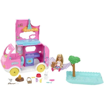 Billede af barbie Baby dukke Chelsea motorhome car box
