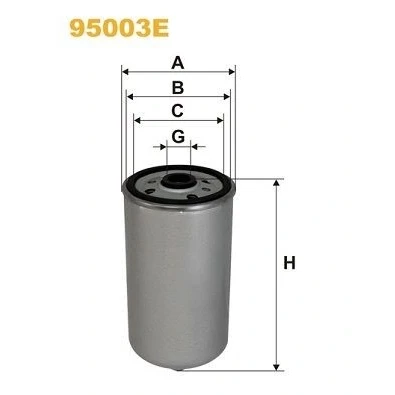Billede af WIX FILTERS 95003E Brændstoffilter Påskruet filter MAN: M 90