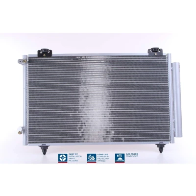 Billede af NISSENS 94719 Kondensator med tørrer Aluminium 648 R 134a TOYOTA: Corolla IX Station Wagon, Hatchback