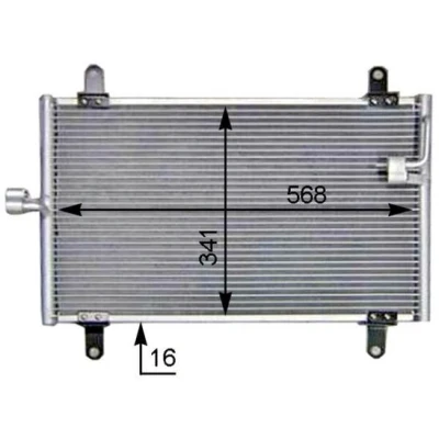 Billede af MAHLE ORIGINAL AC 514 000S Kondensator uden tørrer 16 15,5 474