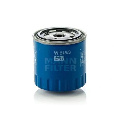 Billede af MANN filter W 815/3 Oliefilter 3/4 16 UNF med en returløbs stop ventil Påskruet PEUGEOT: 205 II Hatchback, Cabriolet