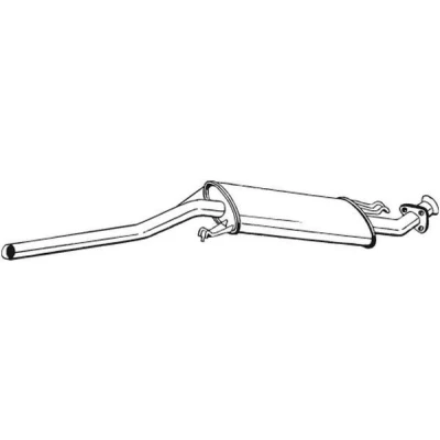 Billede af BOSAL 281 101 Midterste Lyddæmper AUDI: 100 C4 Sedan, A6 Sedan