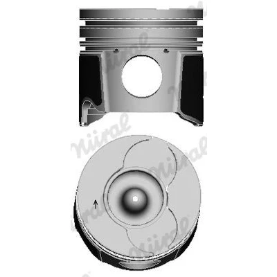 Billede af NÜRAL 87 114700 00 Motor Stempel 85 med stempelringholder, til Trapez plejlstang