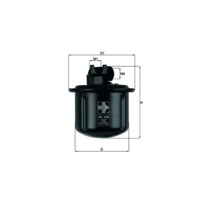 Billede af MAHLE ORIGINAL KL 108 Brændstoffilter Ledningsfilter HONDA: ACCORD 5 Coupe, Civic V Hatchback, Concerto Hatchback