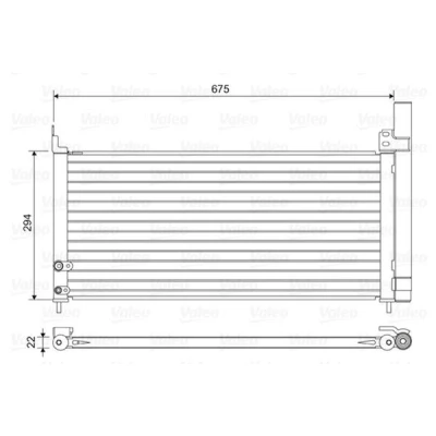 Billede af VALEO 814464 Kondensator med tørrer Aluminium 294