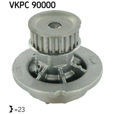 Billede af SKF VKPC 90000 Vandpumpe 23 med pakninger Metal til tandremsdrift CHEVROLET: Lacetti Hatchback, Nubira Stationcar