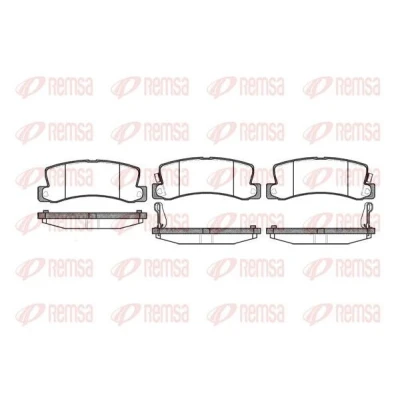 Billede af REMSA 0214.22 Bremseklodser bagaksel Inkl. slidadvarselskontakt TOYOTA: MR2 II Coupe, Avensis I Stationcar, Liftback, FORD: Taunus