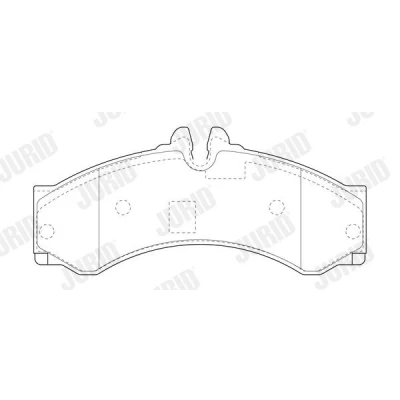 Billede af JURID 2915309560 Bremseklodser Forberedt til slidindikator med tilbehør MERCEDES BENZ: Sprinter 4 T Ladvogn/Chassis, 3 Ladvogn/Chassis