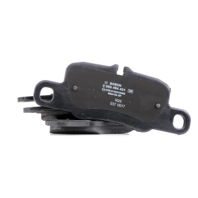 Billede af BOSCH 0 986 494 431 Bremseklodser Low Metallic med anti knirke plade PORSCHE: Panamera, 911 Cabriolet, Panamera Sport Turismo