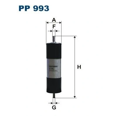 Billede af FILTRON PP 993 Brændstoffilter Ledningsfilter 8 10 AUDI: A6 C6 Avant, Sedan