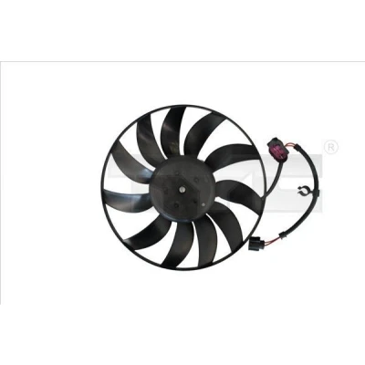 Billede af TYC 837 0051 Køleventilator til køretøjer uden klimaanlæg 360 60+100 kølerventilatorramme (karm) VOLKSWAGEN: GOLF 5, 6, Touran I