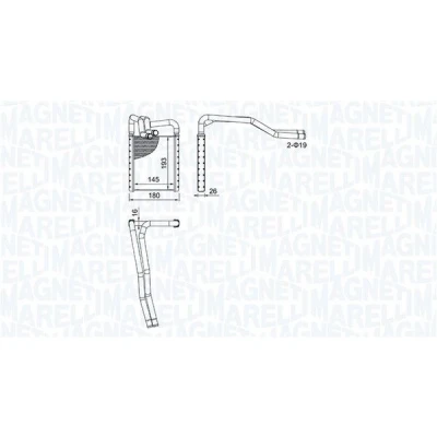 Billede af MAGNETI MARELLI 350218508000 Varmeveksler