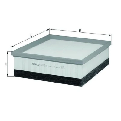 Billede af MAHLE ORIGINAL LX 1481 Luftfilter 57,6 183 292,8 Filterindsats