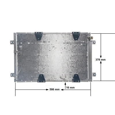 Billede af MAHLE ORIGINAL AC 713 000S Kondensator med tørrer 16 10,0 578 SUZUKI: Grand Vitara 1 SUV