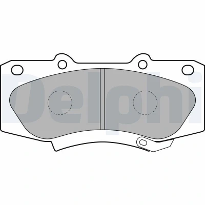 Billede af DELPHI LP2244 Bremseklodser med akustisk advarsel for slid uden anti knirke plade tilbehør TOYOTA: HILUX 3 Pick up