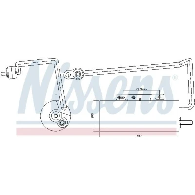 Billede af NISSENS 95410 Tørrer Aluminium OPEL: Vectra C Caravan