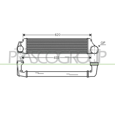 Billede af PRASCO BM020N002 Intercooler med lynkobling BMW: 3 Compact