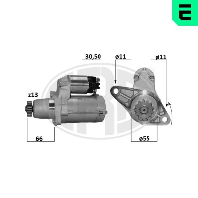 Billede af ERA 221062A Starter 12 1,6 13 TOYOTA: Avensis II Station Wagon, RAV4 III SUV, IV SUV
