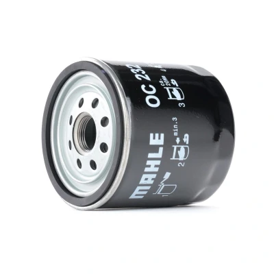 Billede af MAHLE ORIGINAL OC 232 Oliefilter med en returløbs stop ventil Påskruet filter FORD: Focus Mk1 Hatchback, Transit Mk2 Ladvogn/Chassis, FIESTA 4