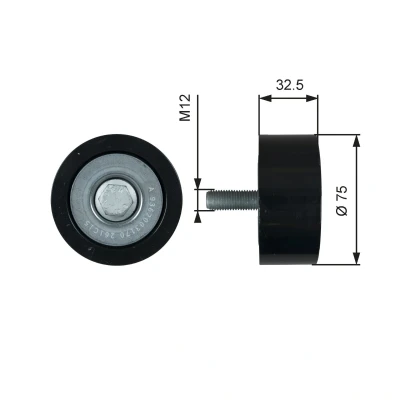 Billede af GATES T36741 Remstrammerhjul Micro V UNIQUE FIT
