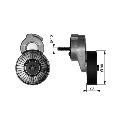 Billede af GATES FleetRunner Micro V Kit T38113 Strammehjul
