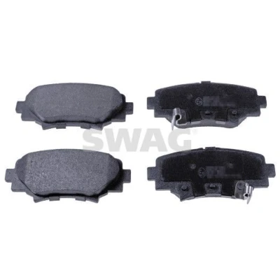 Billede af SWAG 33 10 6544 Bremseklodser bagaksel med akustisk advarsel for slid MAZDA: 3 Hatchback, Sedan