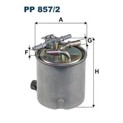 Billede af FILTRON PP 857/2 Brændstoffilter Ledningsfilter 10 NISSAN: Qashqai / Qashqai+2 I, X Trail