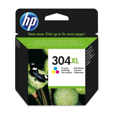 Billede af HP 304XL Tri Colour Original Blækpatron